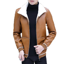 Load image into Gallery viewer, Genuine Jacket Men Long Winter Leather Windbreaker Veste En Jean Homme Bomber Jackets Male Tactical Casaco Corta Vento 70B0998