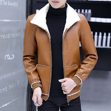 Load image into Gallery viewer, Genuine Jacket Men Long Winter Leather Windbreaker Veste En Jean Homme Bomber Jackets Male Tactical Casaco Corta Vento 70B0998