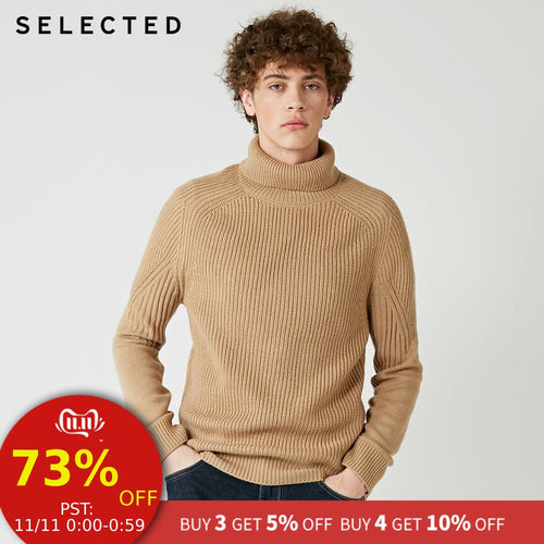 SELECTED 2019 High Neck Multiple Colors Knitted Pullovers Men's Wool-blend Sweater | 418425533