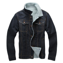 Load image into Gallery viewer, Autumn Winter New Casual Velet Lining Jean Jacket Warm Thick Veste En Jeans Homme