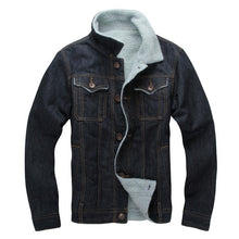 Load image into Gallery viewer, Autumn Winter New Casual Velet Lining Jean Jacket Warm Thick Veste En Jeans Homme